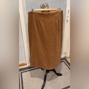 Briggs New York Brown Maxi Skirt 14P